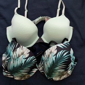 2 34C Pink T Shirt Bras